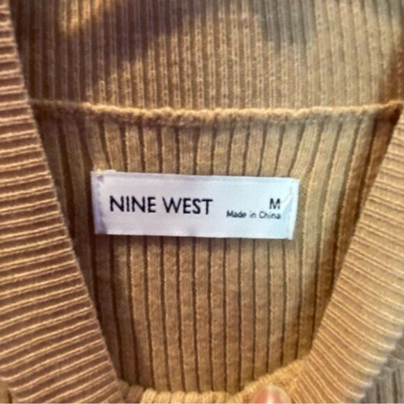 Nine West Tan Camel Bodycon Dress Medium NWT - Picture 2 of 11